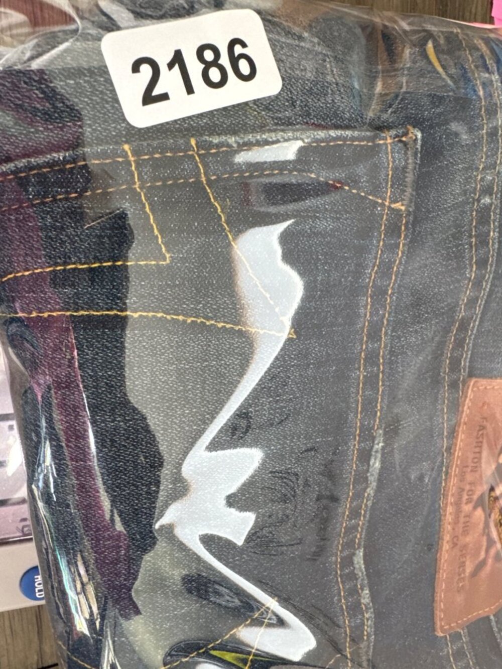 True Religion Mens 38 Bobby Blue Jeans 90s Y2K Buttons Casual Comfort Western - Picture 13 of 13
